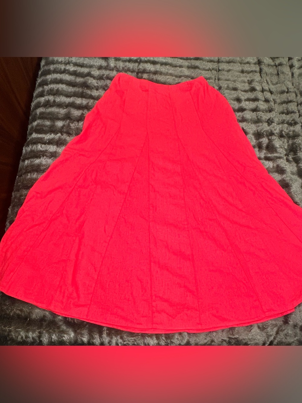 Lauren Conrad Women’s A-Line Skirt in Bright Red Small